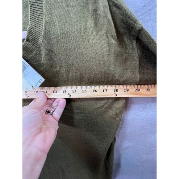 Andrea‎ Jovine Sweater Womens Small Green Long Sleeve Pullover Ladies - Picture 7 of 9